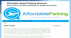 Desktop Screenshot of airportparkingshannon.com