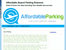 Tablet Screenshot of airportparkingshannon.com
